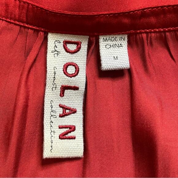 Anthropologie Dolan Left Coast Sloane Blouse Pleated Ruffle Sleeve M - Picture 7 of 12